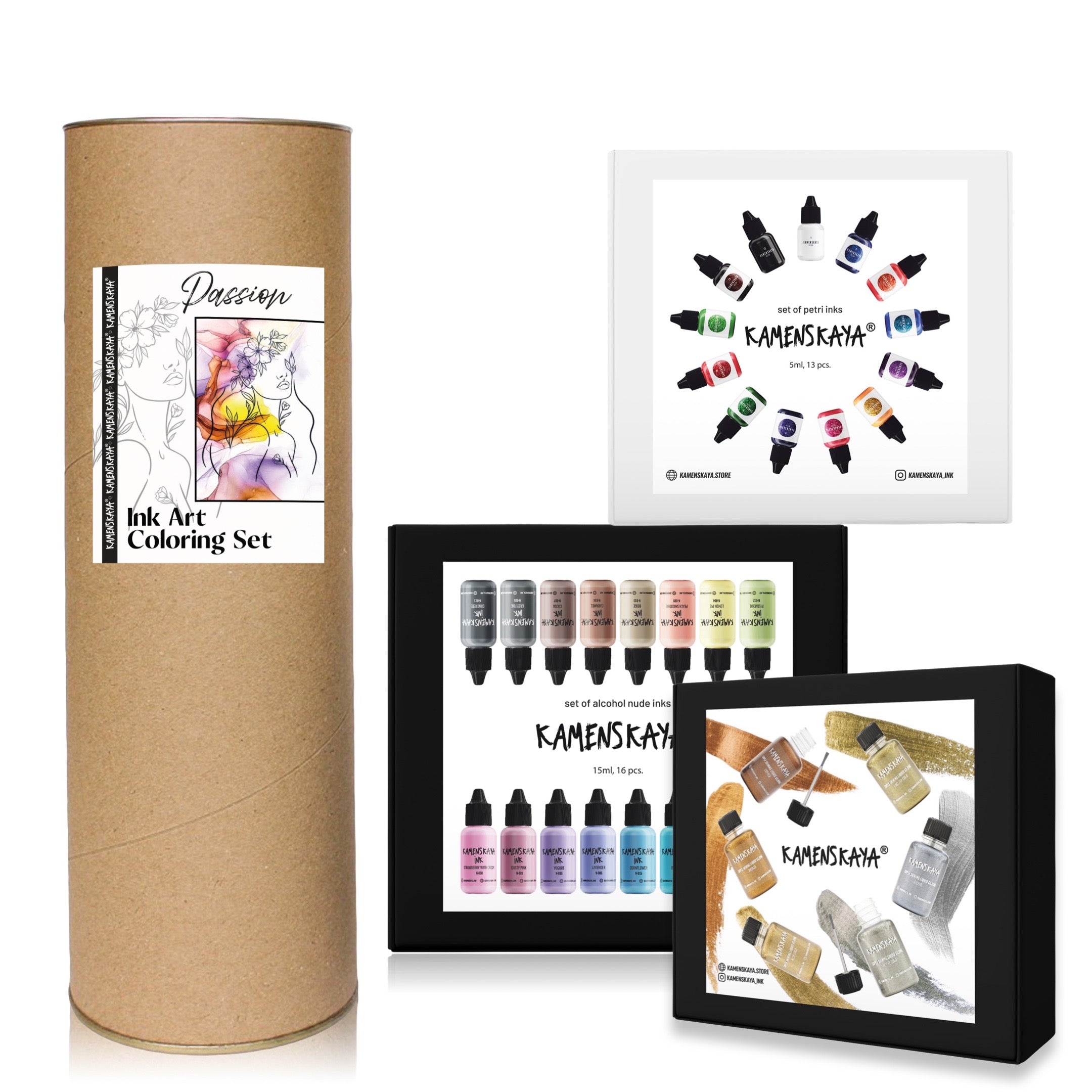 KAMENSKAYA Alcohol Ink Paper – 25 Sheets, 11x16 Inches, Synthetic Non-Absorbent Surface For Alcohol Ink Art