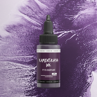 Encre délaminante à l'alcool P-115 'Aubergine'