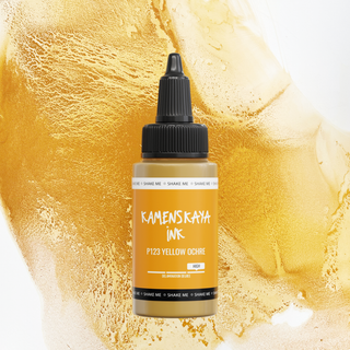 Encre délaminante à l'alcool P-123 'Ocre jaune'