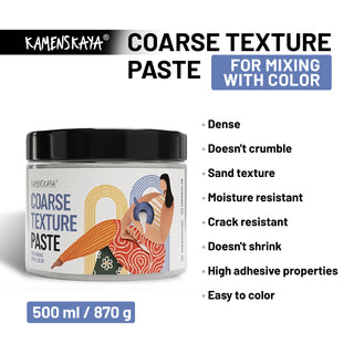 Coarse texture paste (For mixing with color)