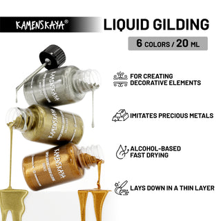 Liquid gilding 'White gold' (100 ml)