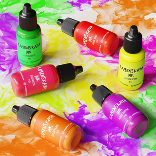 Neon Alcohol Ink F-12 "Citrus Wave"