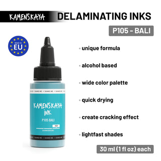 Encre délaminante à l'alcool P-105 'Bali'