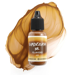 Alcohol Ink A - 02 'Yellow ocher' - Alcohol Ink, 'A' Line - KAMENSKAYA