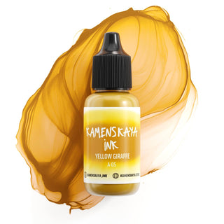 Alcohol Ink A - 05 'Yellow giraffe' - Alcohol Ink, 'A' Line - KAMENSKAYA