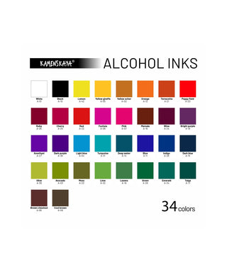 Alcohol Ink A - 10 'Black' (100 ml) - Alcohol Ink, 'A' Line - KAMENSKAYA