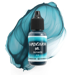 Alcohol Ink A - 14 'Deep water' - Alcohol Ink, 'A' Line - KAMENSKAYA