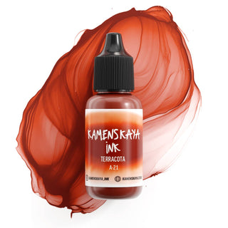 Alcohol Ink А - 21 'Terracotta' - Alcohol Ink, 'A' Line - KAMENSKAYA