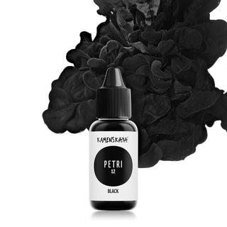 Alcohol Ink for Resin - Petri 12 'Black' - Alcohol Inks for Petri Art - KAMENSKAYA