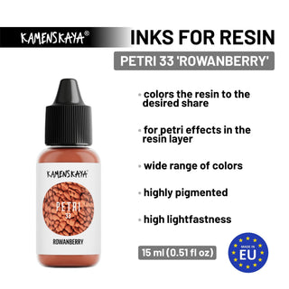 Alcohol Ink for Resin - Petri 33 'Rowanberry' - Alcohol Inks for Petri Art - KAMENSKAYA