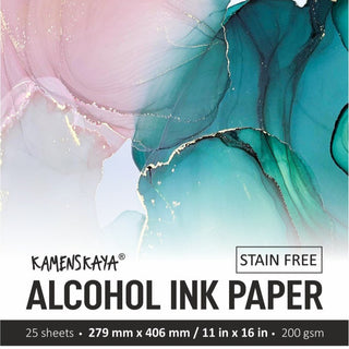 Alcohol Ink Paper Set - Materials for Ink Art - KAMENSKAYA