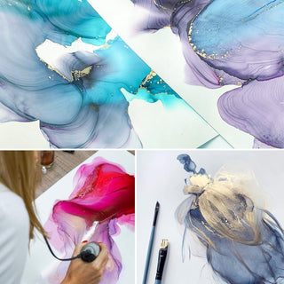 Alcohol Ink Paper Set - Materials for Ink Art - KAMENSKAYA