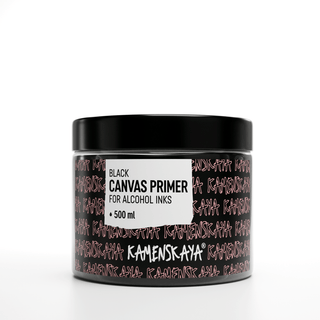 Black canvas primer - Materials for Ink Art - KAMENSKAYA