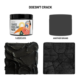 Coarse modeling paste (Black matte) - Modeling Paste - KAMENSKAYA
