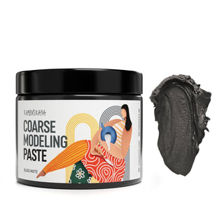 Coarse modeling paste (Black matte) - Modeling Paste - KAMENSKAYA
