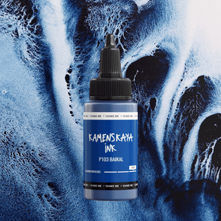 Delaminating Alcohol Ink P - 103 'Baikal' - Alcohol Ink, Delaminating Collection - KAMENSKAYA