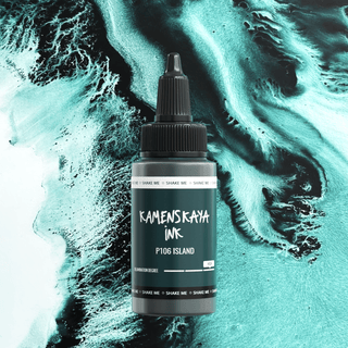 Delaminating Alcohol Ink P - 106 'Island' - Alcohol Ink, Delaminating Collection - KAMENSKAYA