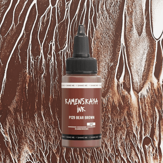 Delaminating Alcohol Ink P - 129 'Bear brown' - Alcohol Ink, Delaminating Collection - KAMENSKAYA