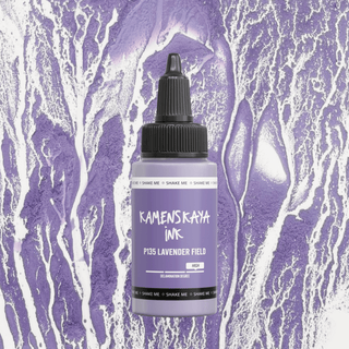 Delaminating Alcohol Ink P - 135 'Lavender field' - Alcohol Ink, Delaminating Collection - KAMENSKAYA