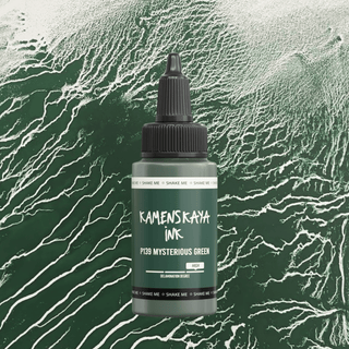 Delaminating Alcohol Ink P - 139 'Mysterious green' - Alcohol Ink, Delaminating Collection - KAMENSKAYA