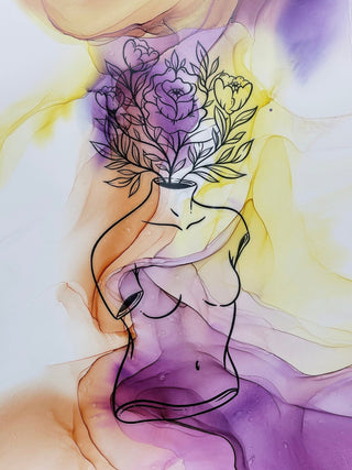 Ink Art Coloring Set 'Passion' - Alcohol Ink Set - KAMENSKAYA