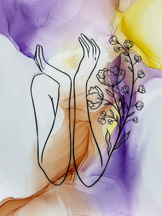 Ink Art Coloring Set 'Passion' - Alcohol Ink Set - KAMENSKAYA