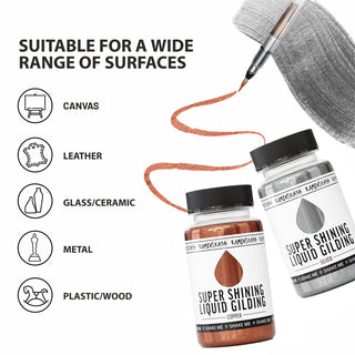 Liquid gilding 'Bright gold' (100 ml) - Liquid Leaf Paint - KAMENSKAYA