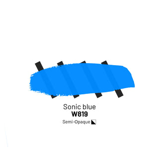 Neon acrylic ink W819 "Sonic blue" - Acrylic Ink - KAMENSKAYA