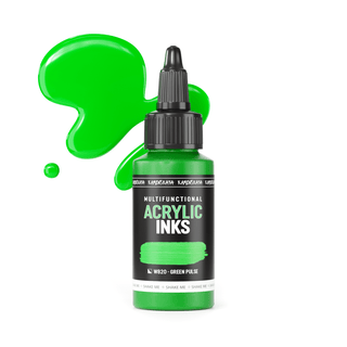 Neon acrylic ink W820 "Green pulse" - Acrylic Ink - KAMENSKAYA