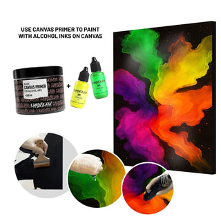 Neon Alcohol Ink F - 16 "Magic Bloom" - Alcohol Ink, Neon Collection - KAMENSKAYA