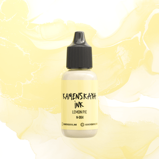 Pastel Alcohol Ink N - 004 'Lemon pie' - Alcohol Ink, Pastel Collection - KAMENSKAYA