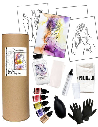 Ink Art Coloring Set 'Passion'