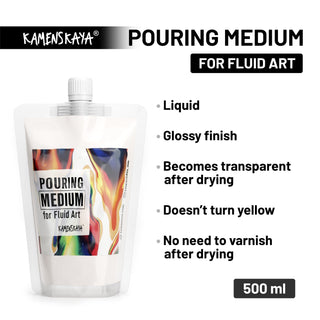 Pouring medium for fluid art - Acrylic Medium - KAMENSKAYA
