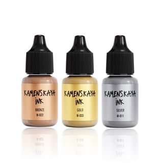 Set of 3 'mini' metallic inks - Alcohol Ink Set - KAMENSKAYA