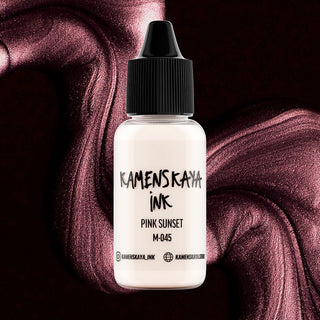 Shimmering Alcohol Ink M - 045 'Pink sunset' - Alcohol Ink, Nacre - Chameleons Collection - KAMENSKAYA