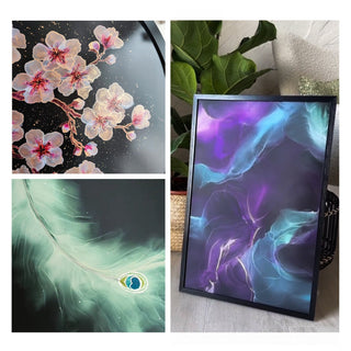 Shimmering Alcohol Ink M - 046 'Neptune' - Alcohol Ink, Nacre - Chameleons Collection - KAMENSKAYA