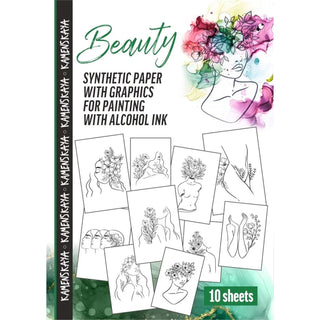 Synthetic paper with graphics - Materials for Ink Art - KAMENSKAYA