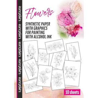 Synthetic paper with graphics - Materials for Ink Art - KAMENSKAYA