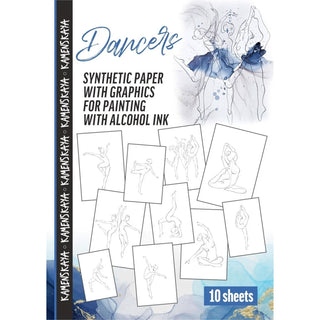 Synthetic paper with graphics - Materials for Ink Art - KAMENSKAYA
