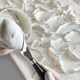 Texture paste (Dense white) - Modeling Paste - KAMENSKAYA