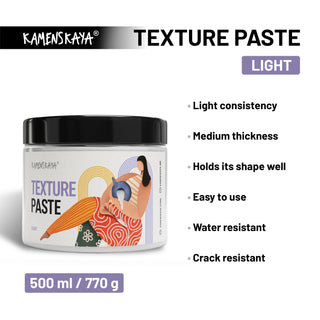 Texture paste (Light) - Modeling Paste - KAMENSKAYA