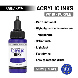 W1116 Purple - Acrylic Ink - KAMENSKAYA