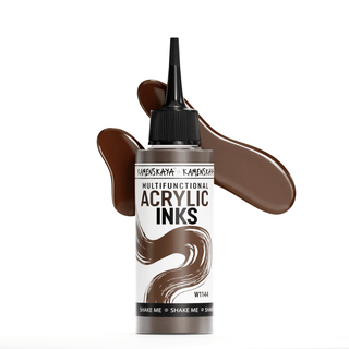 W1144 Brown walnut - Acrylic Ink - KAMENSKAYA
