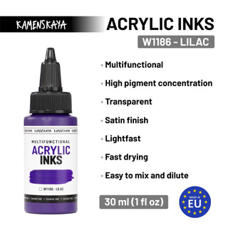 W1186 Lilac - Acrylic Ink - KAMENSKAYA