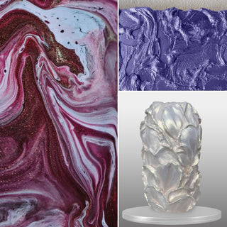 W124 Lilac glow - Acrylic Ink - KAMENSKAYA