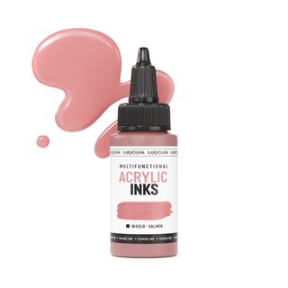 W4958 Salmon - Acrylic Ink - KAMENSKAYA