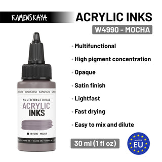 W4990 Mocha - Acrylic Ink - KAMENSKAYA
