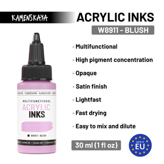 W8911 Blush - Acrylic Ink - KAMENSKAYA