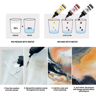 White acrylic medium with cracking effect - Acrylic Medium - KAMENSKAYA