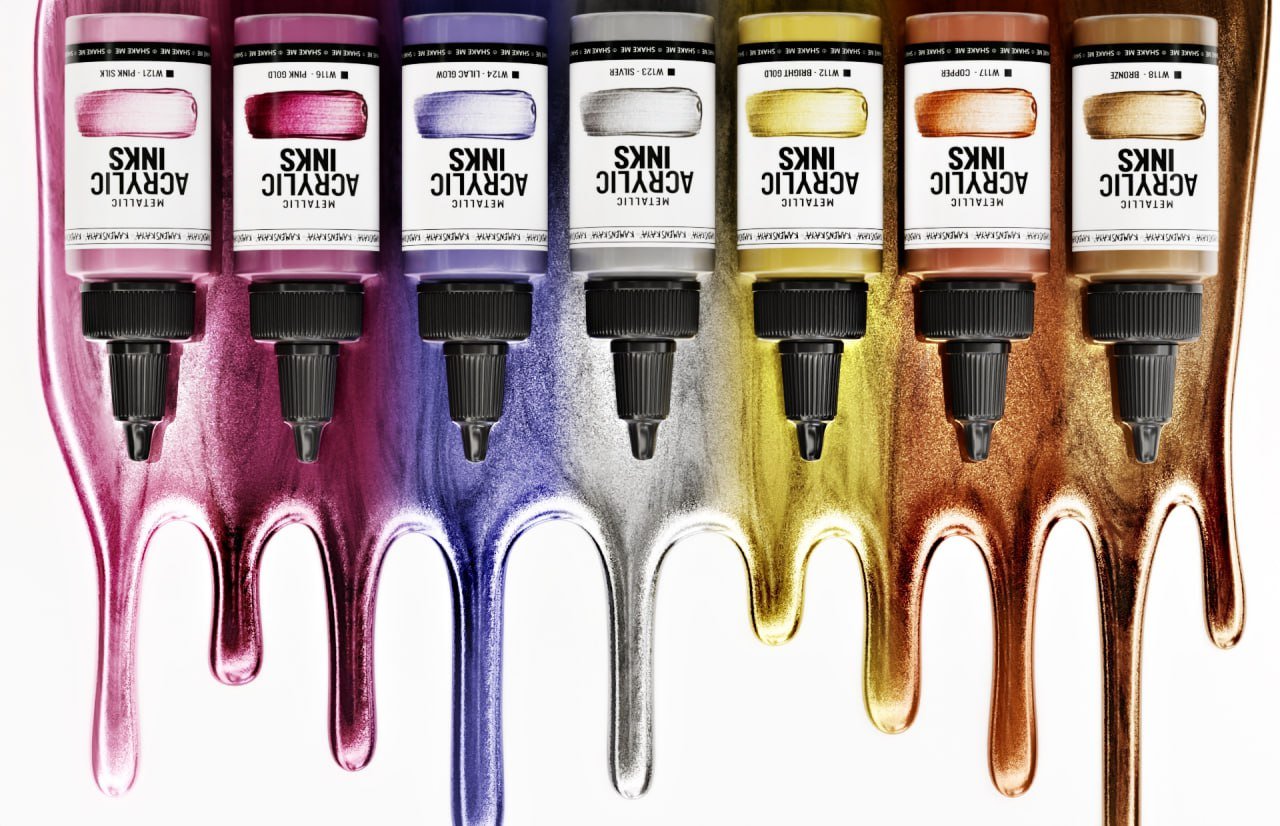 Metallic Acrylic Inks – KAMENSKAYA